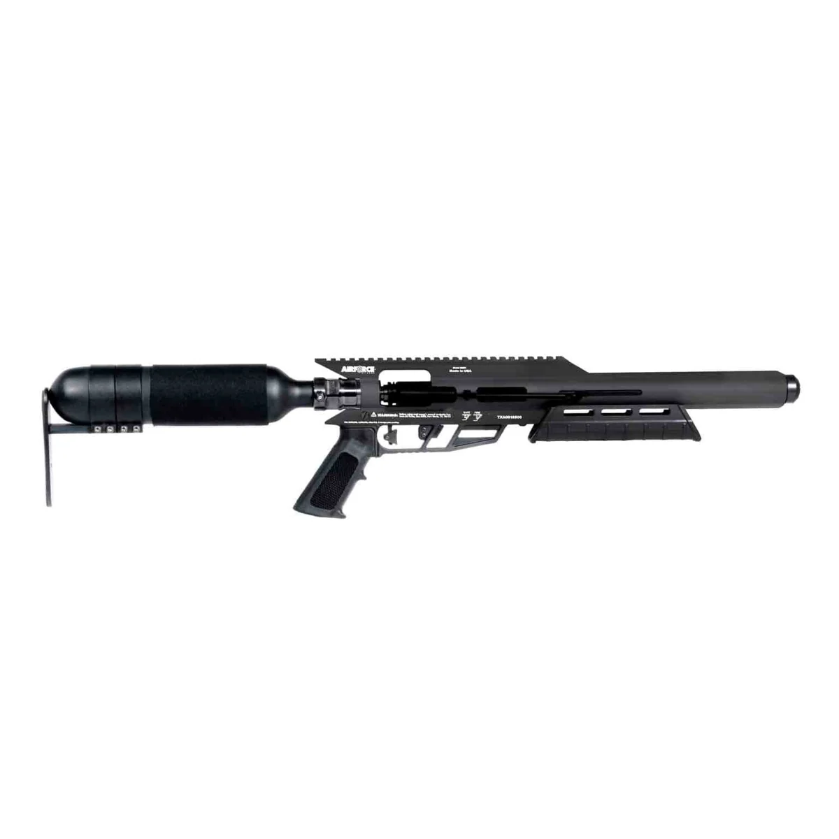 A big bore PCP air rifle set up for big game hunting